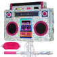 WERNNSAI Music Player Piata - 80s and 90s Theme Party Decorations Piata Bundle with Blindfold and Bat Music Piata for Adults Kid