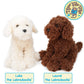 TigerHart 12-Inch Plush Labradoodle Stuffed Animal - Multicolor, Polyester