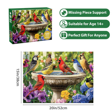 500 Piece Puzzles For Adults, Birds Jigsaw Puzzle 500 Piece For Adults Kids Seniors, Recycled Cardboard Large Piece Puzzle 500,