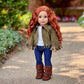 Siege Jacket - 4 Piece Outfit - Jacket, Tank Top, Jeans And Boots - Clothes Fits 18 Inch Doll - (Doll Not Included)