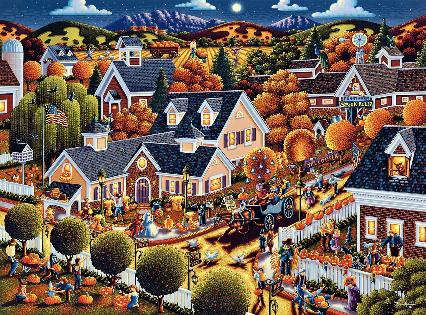 Buffalo Games - Dowdle - All Hallow'S Eve - 1000 Piece Jigsaw Puzzle For Adults -Challenging Puzzle Perfect For Game Nights - Finished Size Is 26.75 X 19.75