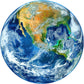 Round Earth Puzzles for mature-themeds 1000 Pieces  NASA Blue Marble View Circle Jigsaw Puzzle with Letters on Back  Challenging Nature Puzzle  enhanced Family Game Decor & Gift