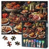 Jigsaw Puzzles 1000 Pieces for mature-themeds  Lavish Feast of Delectable Dishes 1000 Piece Jigsaw Puzzle  mature-themed Jigsaw Puzzles  Educational Toy Finished Size 19.5 x 27.5 Inch