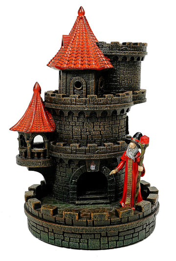 Forged Dice Co. Wizard'S Castle Dice Tower - Hand Painted - Fits Dungeons And Dragons Dice - Red