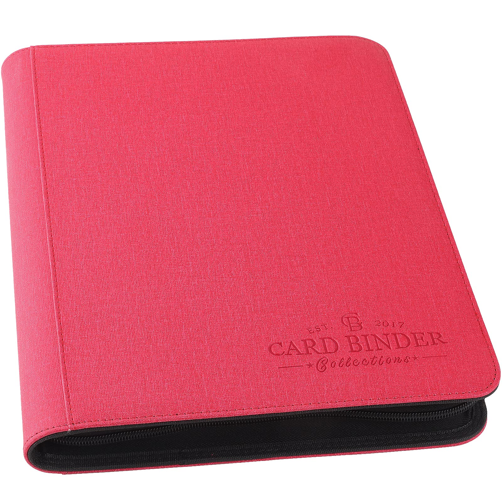 Foalgo Trading Card Binder  Card Collection Binder Album Folder with 540 Side Loading Pockets  9 Pocket Trading Card Album Folder for TGC MTG  Baseball Cards  Yugioh(Red)