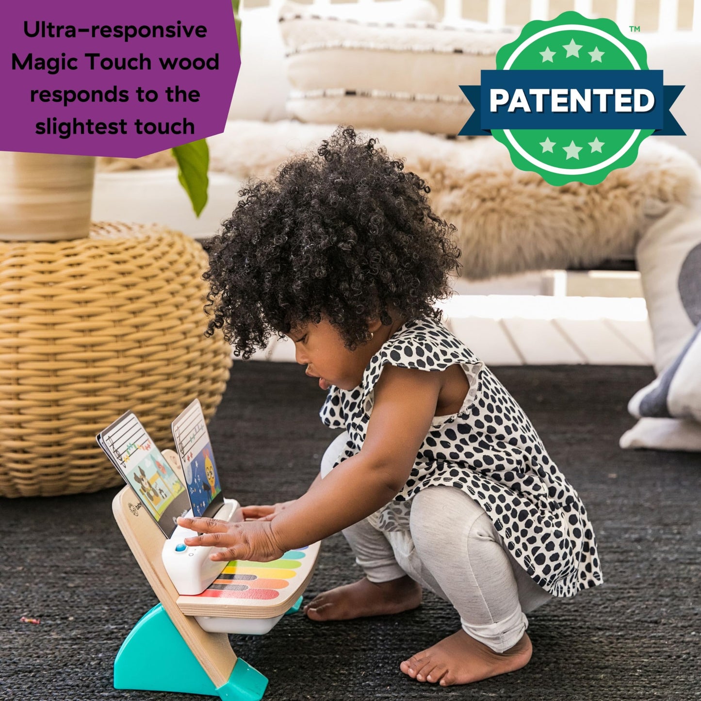 Baby Einstein And Hape Magic Touch Piano Wooden Musical Toddler Toy, Age 6 Months And Up