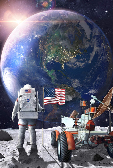A2Play Space Jigsaw Puzzles For Adults 1000 Pieces, Planets In Space 1000 Piece Puzzle For Adults & Bonus Space Fact Poster, Challenging, Astronaut Outer Space Toys, 27.5 X 19.7 In