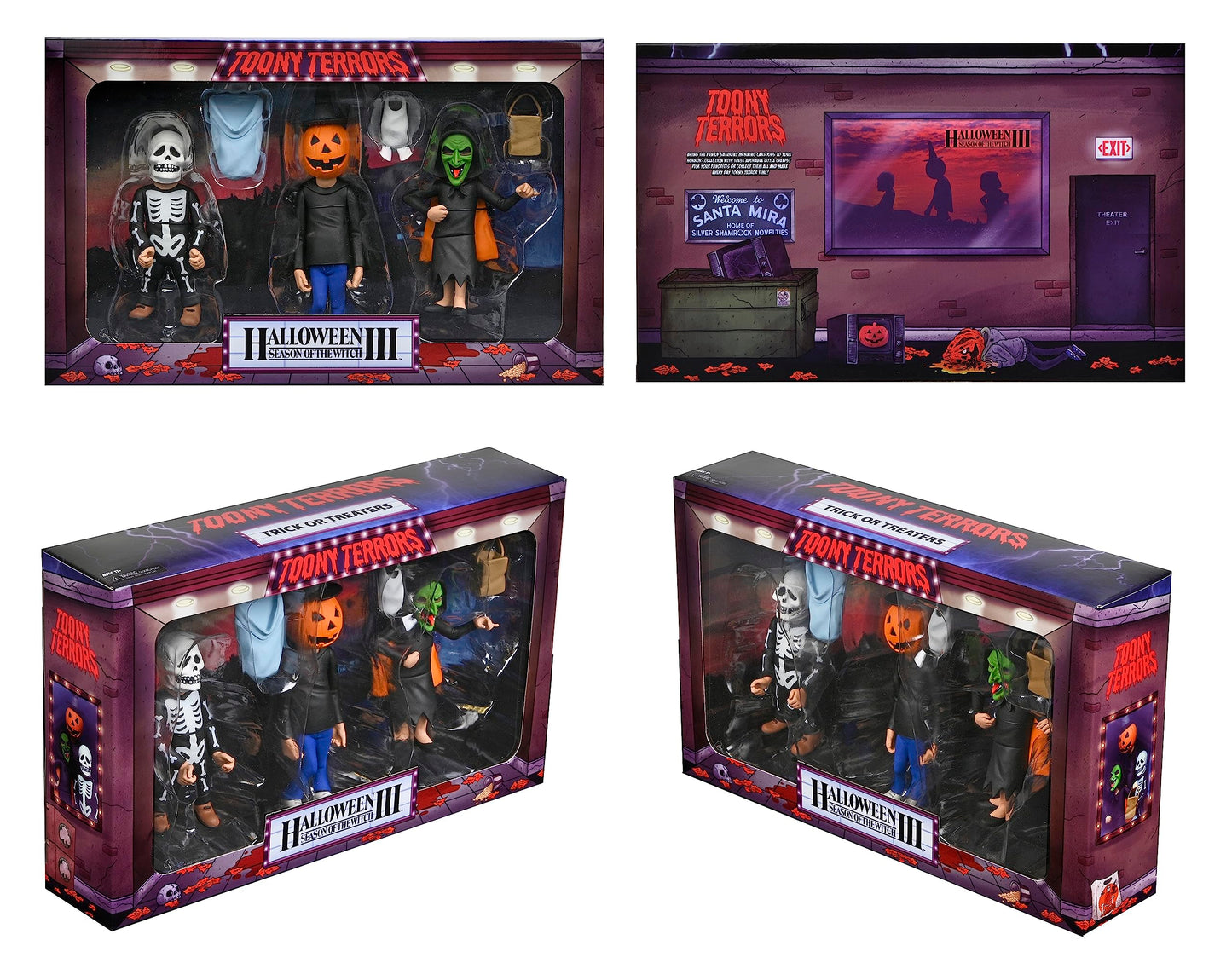 Neca Halloween 3 Toony Terrors Trick Or Treaters 6In Figure 3Pk