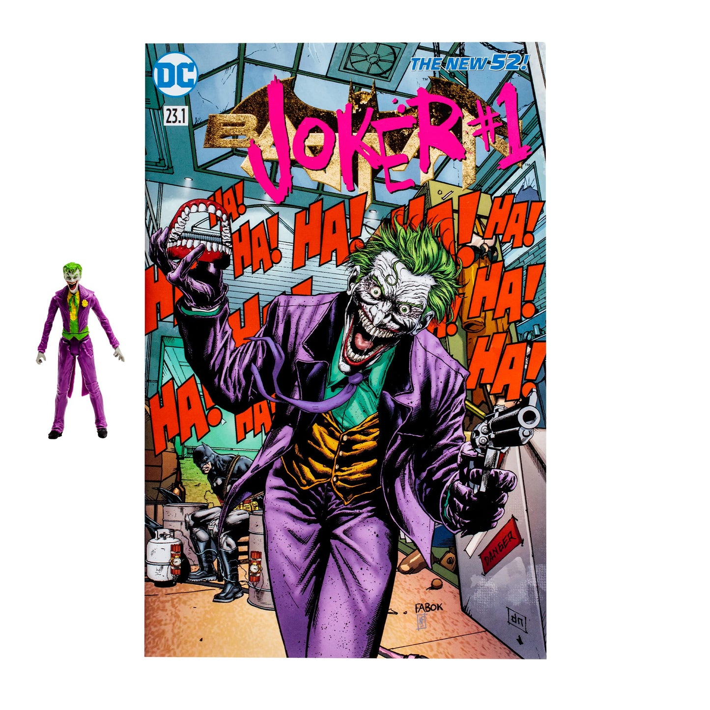 Mcfarlane Toys - Dc Direct - 3In Figure With Comic Wv2 - Joker (Dc Rebirth)