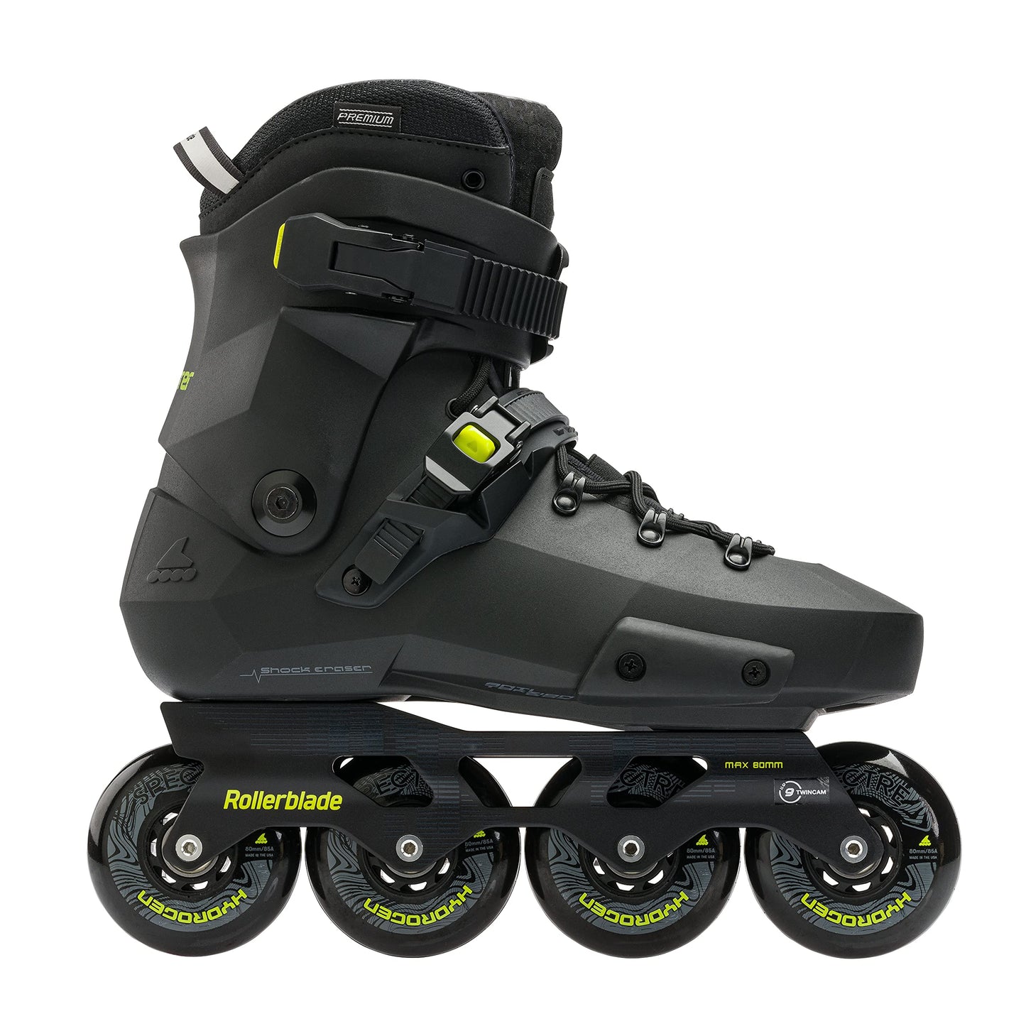 Rollercutting edge Twister XT Men's mature-themed Fitness Inline Skate  Black/Lime  Urban Performance Inline Skates