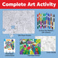 Faber-Castell Color By Number Puzzle, Jungle - 100 Pieces, Art Project For Kids Ages 6+