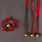 Jingle Bell Necklaces - 48 Pc - Bulk Christmas Necklaces - Gold Bell Necklaces - Funny Party Hats