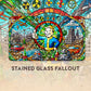 Wizcraft Gaming Paramint Stained Glass Fallout (Stitched) - Fallout, Mtg Playmat - Compatible With Magic The Gathering Playmat -