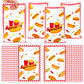 ArianQicult Hot Dog Party Favor Bag 50Pcs Delicious Food Themed Sweet Goody Candy Treat Gift Bags, Snacks Hotdog Pattern Design 