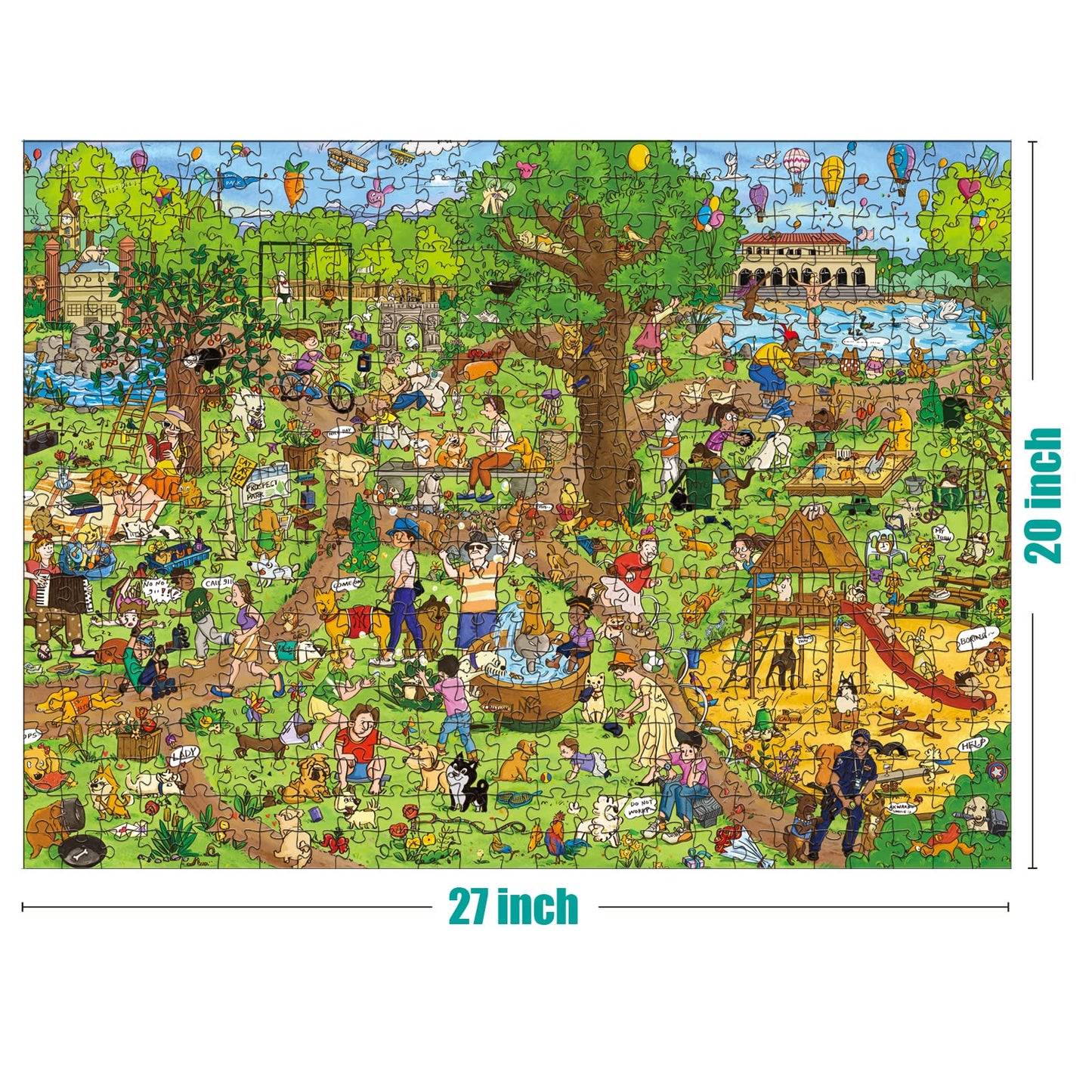 Antelope - 500 Piece Large Format Jigsaw Puzzle for mature-themeds  Dog Park Jigsaw Puzzles 500 Pieces  Large Pieces  No Dust Puzzles for Senior Citizen  500 PC  Non-Glare Finish  Interlock Smoothly