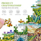 ALL4JIG National Park Glass Style Fun Jigsaw Puzzles for Adults and Kids, 1000 Pieces, Christmas Secret Santa Gift, White Elepha