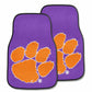 FANMATS 10233 Clemson Tigers Front 2-Piece Team Logo Carpet Car Mat Set, Front Row Automotive Floor Mats, Non-Slip Backing, Team