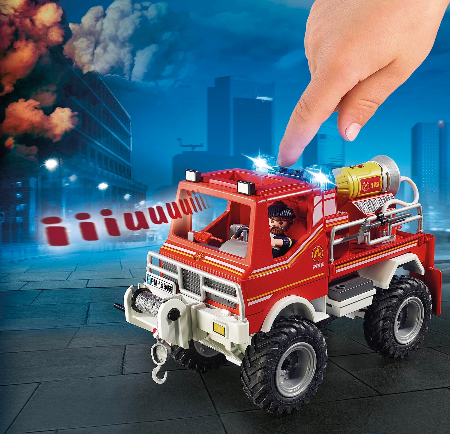 Playmobil Fire Truck 9466 - Multicolor Plastic Toy for Kids