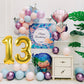 Smlpuame 40 Inch Number Balloon 0-9 Gold Large Number 13 Balloons,Digital Balloons For Birthday Party Celebration Decorations Su