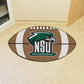 FANMATS 14110 Northeastern State Riverhawks Football Rug - 20.5in. x 32.5in. | Sports Fan Home Decor Rug and Tailgating Mat