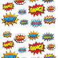 Beistle Hero Action Sign Cut Outs 24 Piece Comic Decorations Birthday Party Supplies 6    - 12.5   , Multicolored