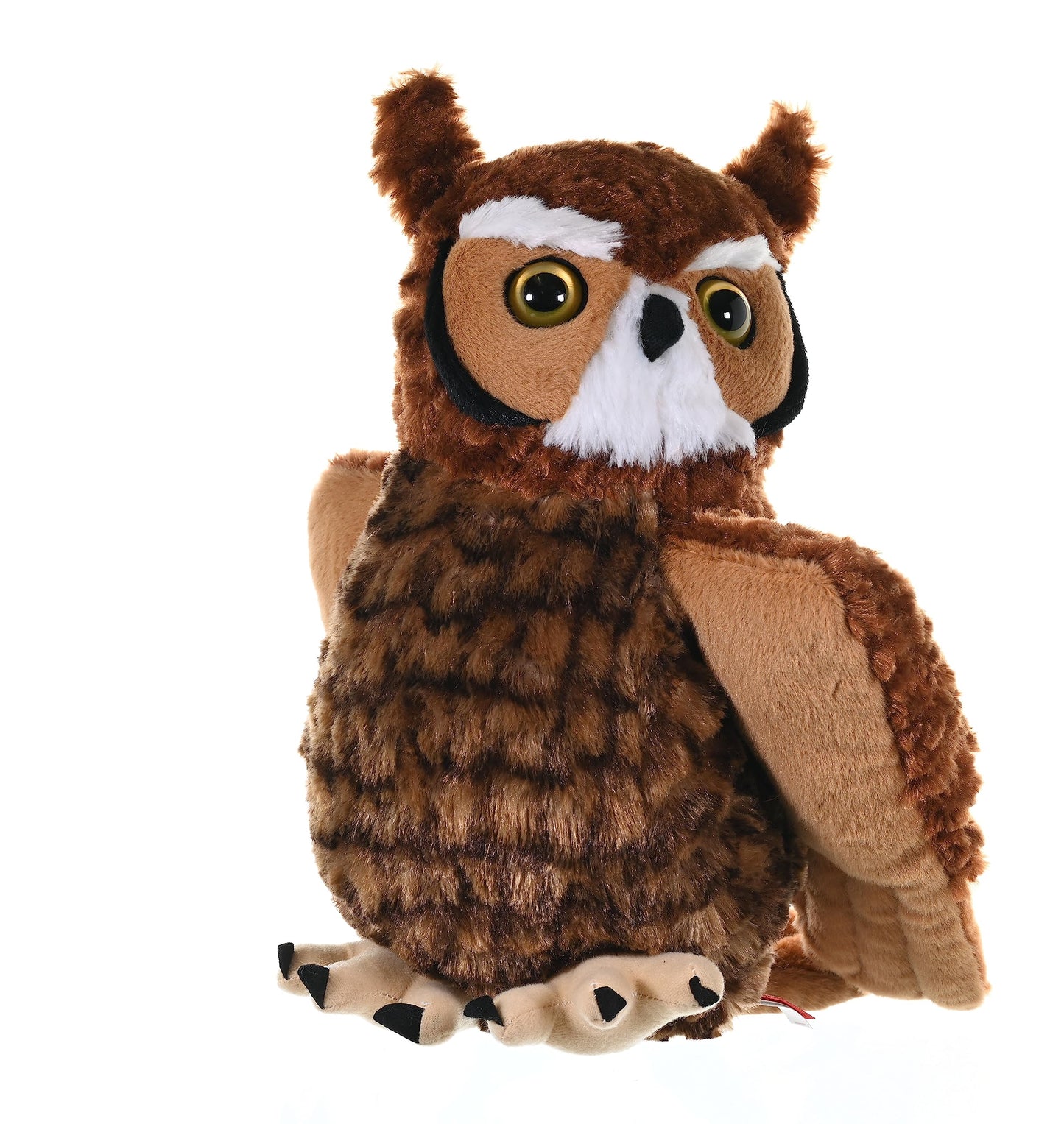Wild Republic Great Horned Owl Plush, Stuffed Animal, Plush Toy, Kids Gifts, Cuddlekins 12', Model Number: 12310