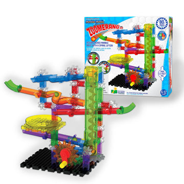 The Learning Journey: Techno Gears Marble Mania Zoomerang 2.0 - Stem Construction Set – Award Winning Learning Toys & Gifts For Children Ages 6-12 Years (80+ Pieces)