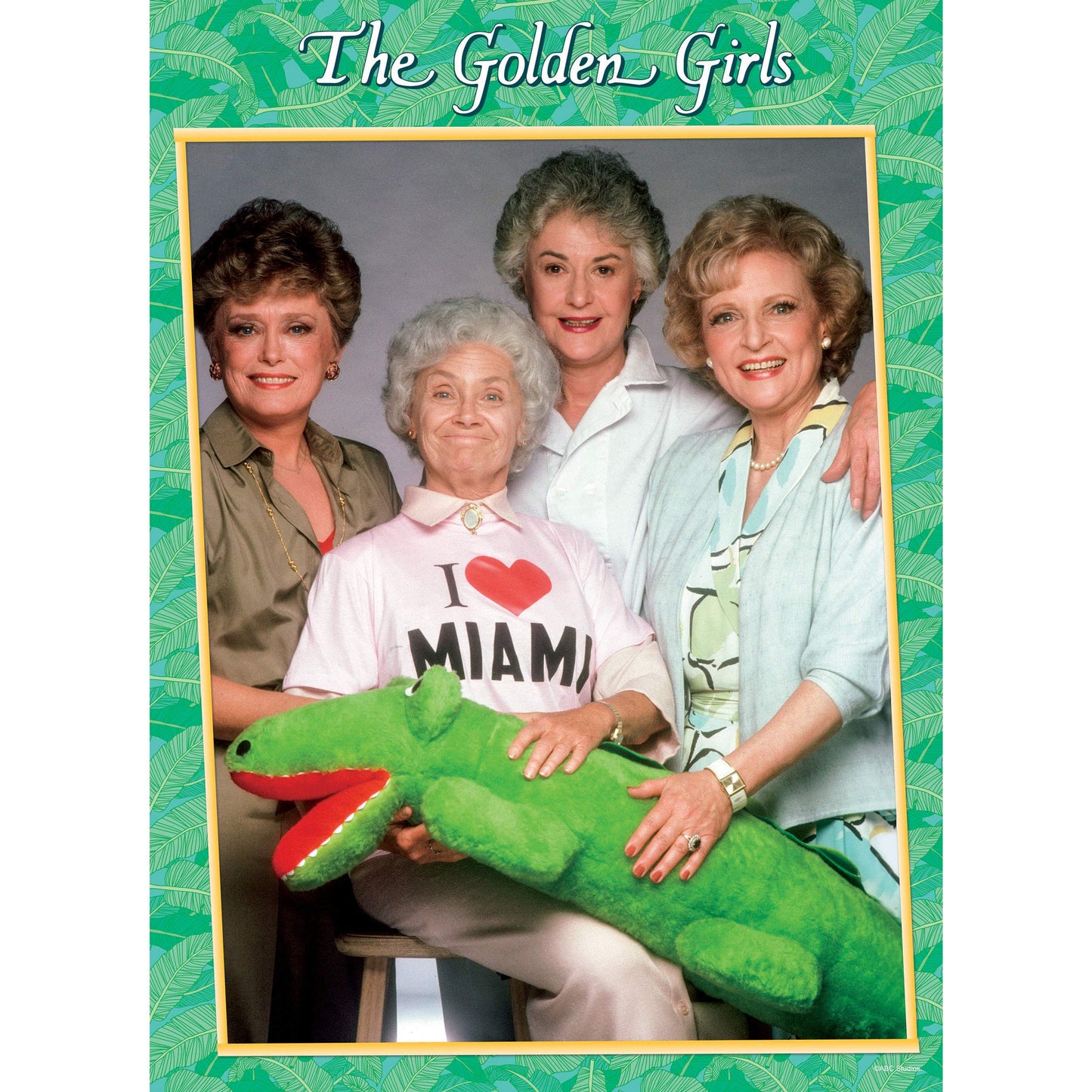 Usaopoly The Golden Girls I Heart Miami 1000 Piece Jigsaw Puzzle | Officially Licensed Golden Girls Merchandise | Collectible Puzzle Featuring Blanche, Dorothy, Sophia, And Rose