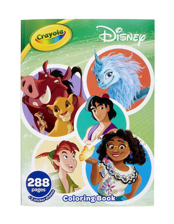 Crayola Disney Coloring Book (288Pgs), Disney Sticker & Coloring Book For Kids, Disney Toys & Gifts, Gift For Girls & Boys, 3+