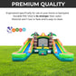 Crossover Tropical Inflatable Bounce House with Double Inflatable Water Slides for Kids, 16.5 x 15 x 11 Foot, Bouncy House for K