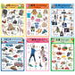 N/A/ Chinese Learning 10-Poster Set For Kids. Montessori-Inspired. Bilingual With Simplified Chinese, English, And Pinyin.