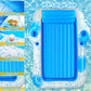 Inflatable mature-themed Tanning Pool Lounger Float -85 x 71 JIANYHW XX-Large Sunbathing Water Lounge Floaties  Suntan Tub Pool Floaty Raft Ice Bath Tub Tanning Bed  Blow Up Lake Pool Raft Floating Pad