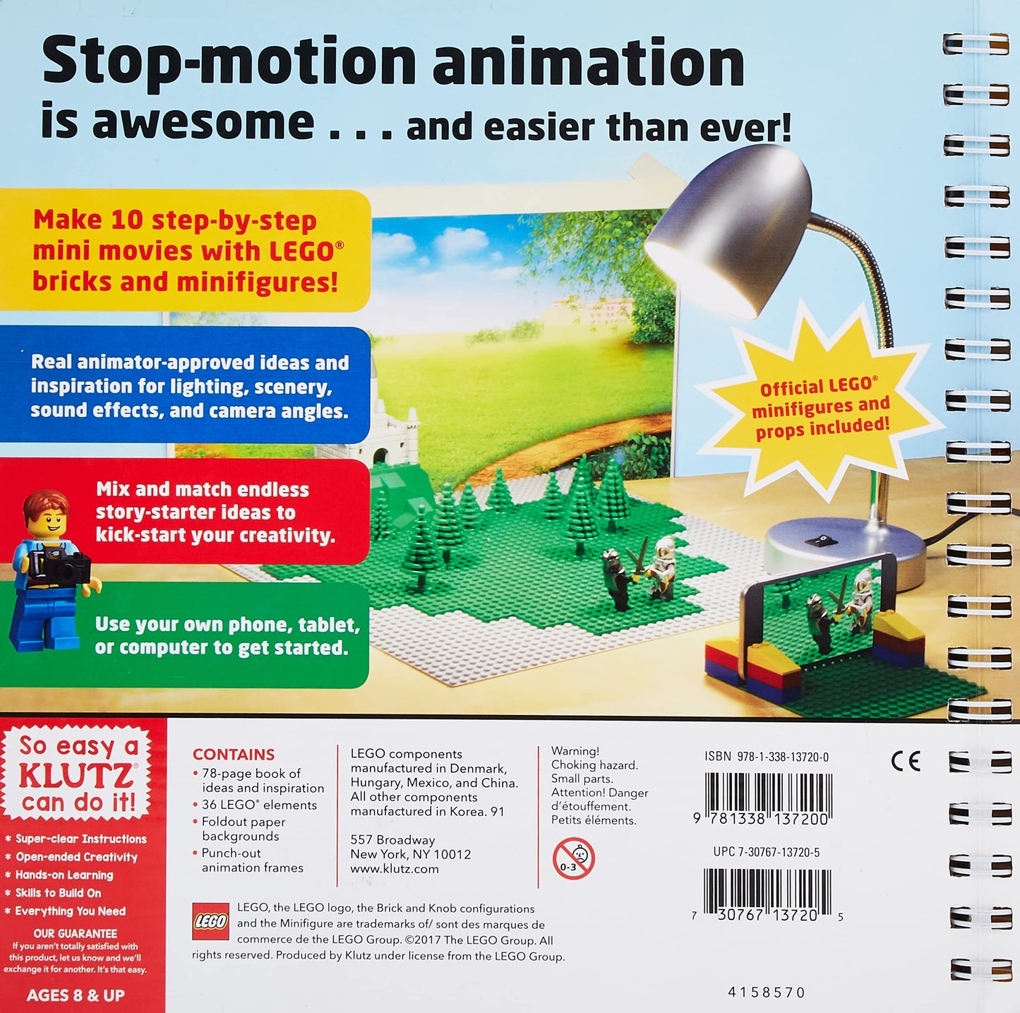 Klutz Lego Make Your Own Movie, Multicolored