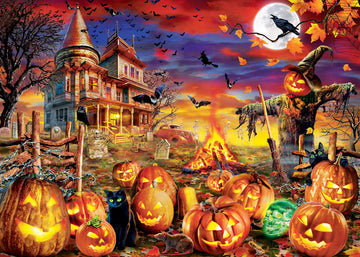 Masterpieces 500 Piece Glow In The Dark Halloween Jigsaw Puzzle - All Hallow'S Eve - 15'X21'