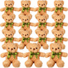Hydren 15 Pieces Plush Stuffed Bears, 10 Inch Cute Soft Stuffed Bear Toy With Bow Tie For Graduation Baby Shower Christmas Birth