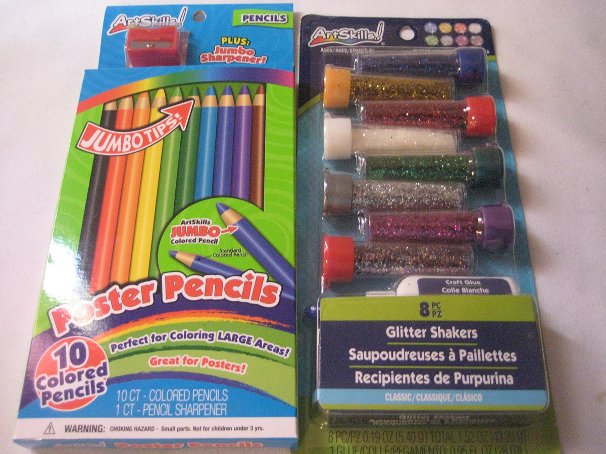 Glitter Shakers Ultra-Fine .19oz 8/Pkg-Assorted Colors