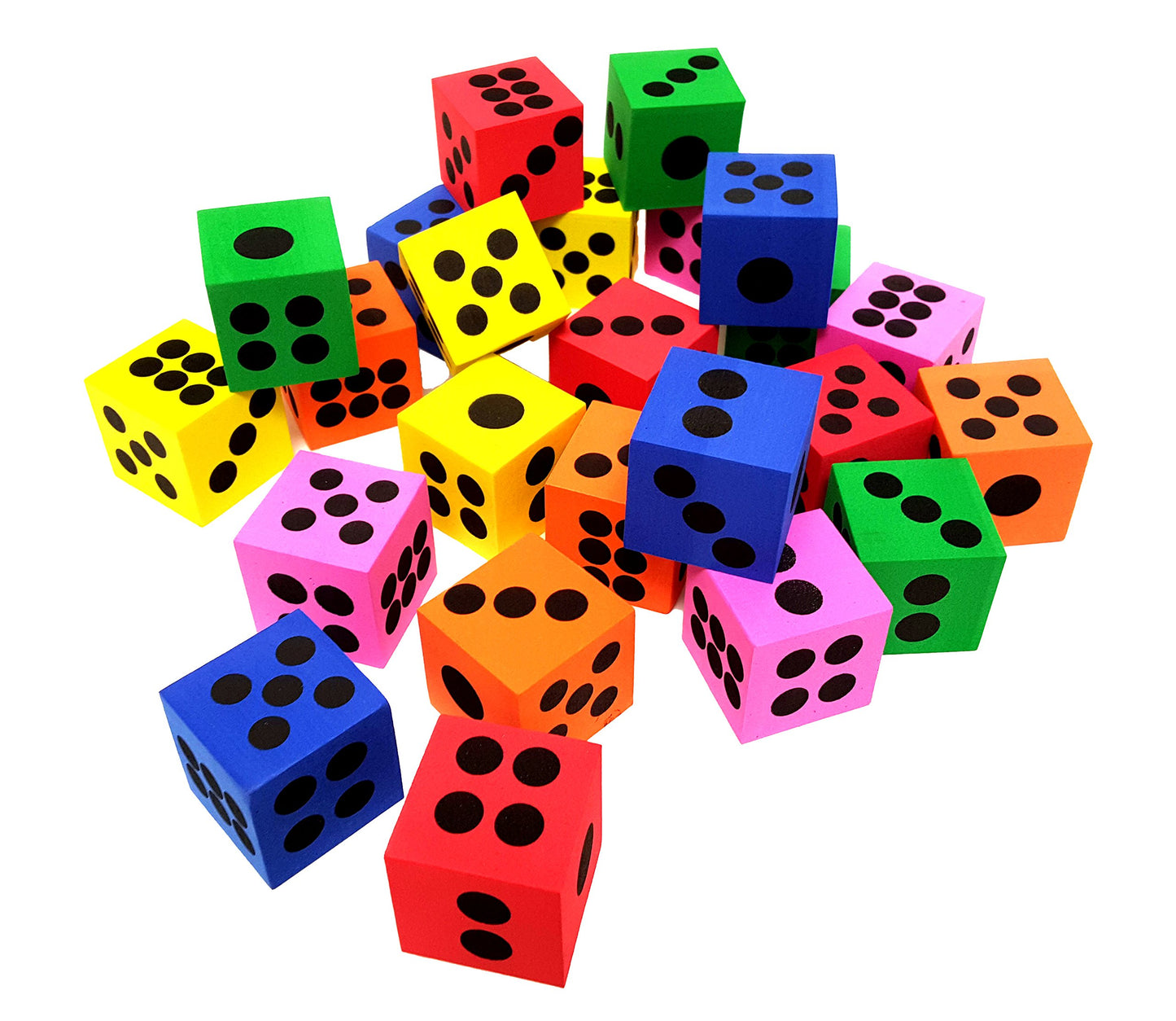 'Playscene' Big Foam Playing Dice (Party Packs!) (1 Dozen)