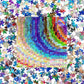 Bgraamiens Puzzle-Rainbow Triangle-1000 Pieces Square Puzzle Color Challenge Jigsaw Puzzles For Adults And Kids
