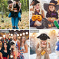 DolliBu Plush hats - Super Soft Warm Hat with Ear Flaps, Stuffed Animal Halloween Costume for Kids & Teens - One Size, Black Nos