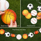 Outus 4 Pcs Sports Theme Banner 78 Inch Basketball Football Baseball Soccer Bunting Hanging Paper Garland for Birthday Baby Show