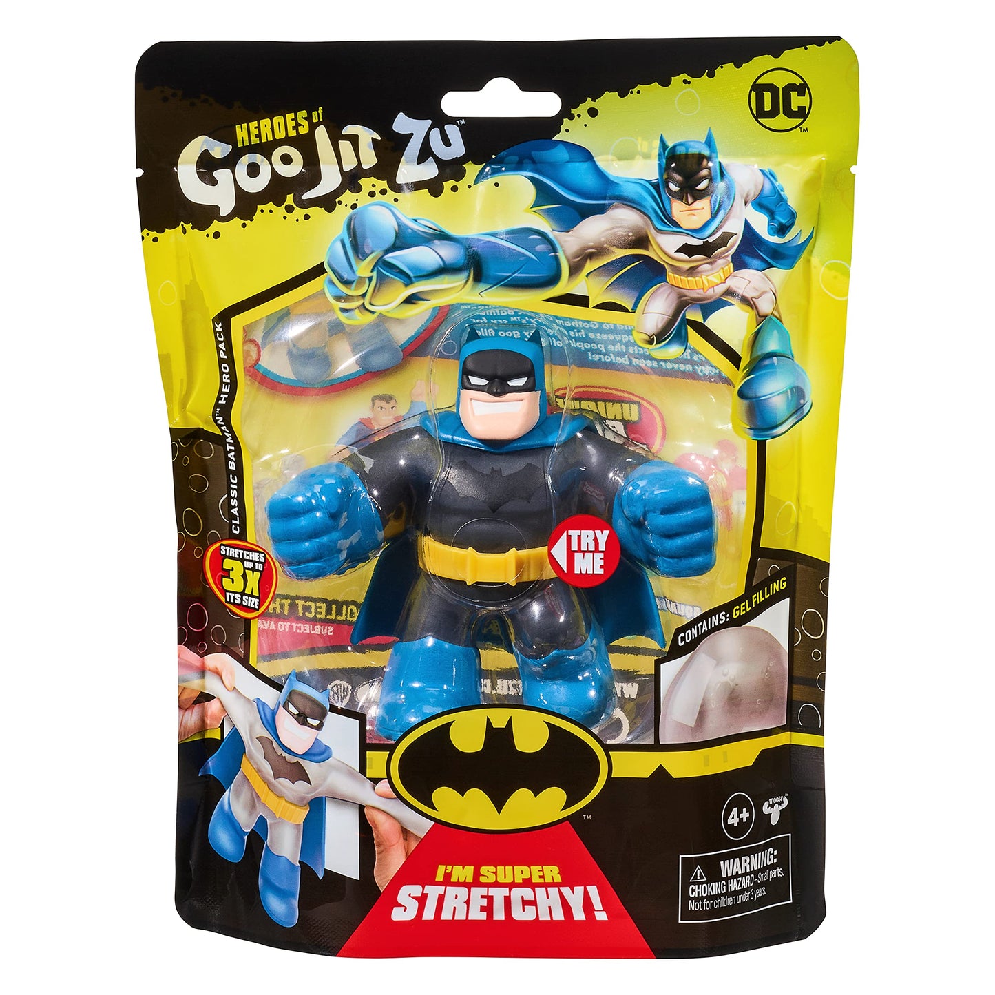 Heroes Of Goo Jit Zu Dc Hero Pack Classic Batman - Squishy, Stretchy, Gooey Heroes, Multicolor (41220)
