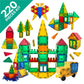 Tytan TILES 220-Piece SUPERSIZED Magnetic Tiles Building Set, 1000s of Creations, Large 3D Castles, Massive Vehicles, & Rocket S