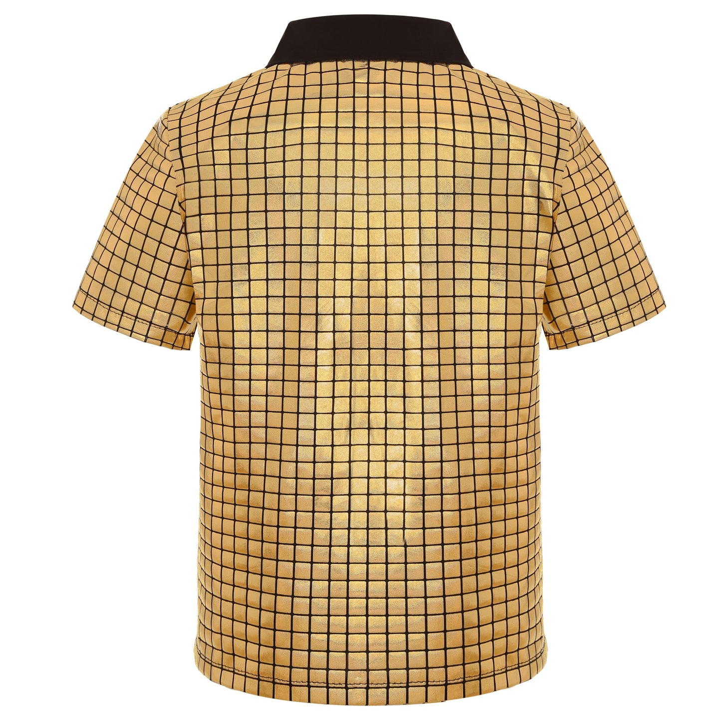 Sizgaroot 70S Outfits For Boys Disco Costume Kids Halloween Party Dress Up (Gold, 3-4T)