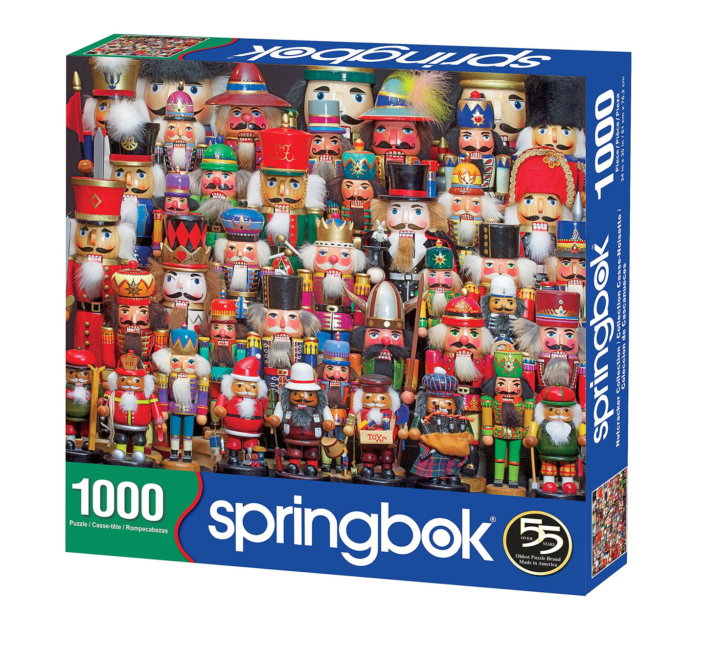 Springbok 1000 Piece Jigsaw Puzzle - Nutcracker Collection for Adults, Multi Colored, Engineered Wood, Model 34-10675