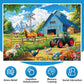 300 Pieces Puzzles for mature-themeds Farm Animals Puzzles for mature-themeds Large Piece Puzzle for Seniors Fun Horse Jigsaw Puzzles Puzzle for Kids Ages 8-10 Challenging Family Game Holiday Party Gift 20.5 x 15 in