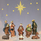Banberry Designs Nativity Set - 8 Hand Painted Figures - Baby Jesus - Mary - Joseph - 3 Kings - Cow - Donkey - Measures 1/2'' To