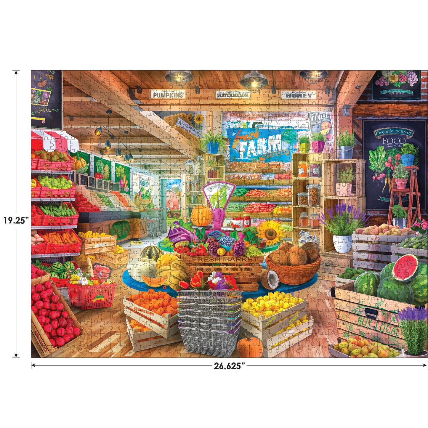 RoseArt 750-Piece Jigsaw Puzzle for Adults - My Happy Place - Multi-colored Cardboard