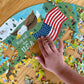 boppi USA State Map Jigsaw Puzzle - 150 Pieces, 100% Recycled Card, Educational Fun for Kids Ages 5+, Colorful USA Map Design