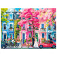 All4Jig Happy Street Fun Jigsaw Puzzles For Adults And Kids, 500 Pieces, 19.02'' X 14.02'', Christmas Secret Santa Gift, White E