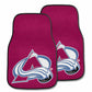 Fanmats 10617 NHL Colorado Avalanche Front Row Nylon Carpet Car Mat - 2 Piece